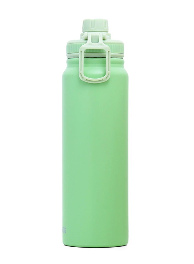 Double Wall Insulated Tracking Water Bottle - Green, 800 ML