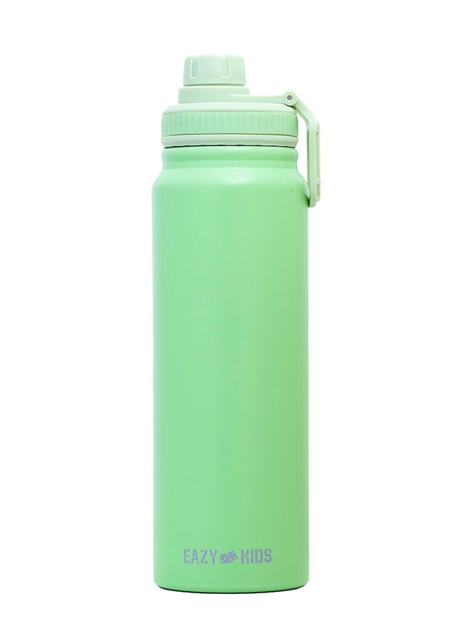 Double Wall Insulated Tracking Water Bottle - Green, 800 ML