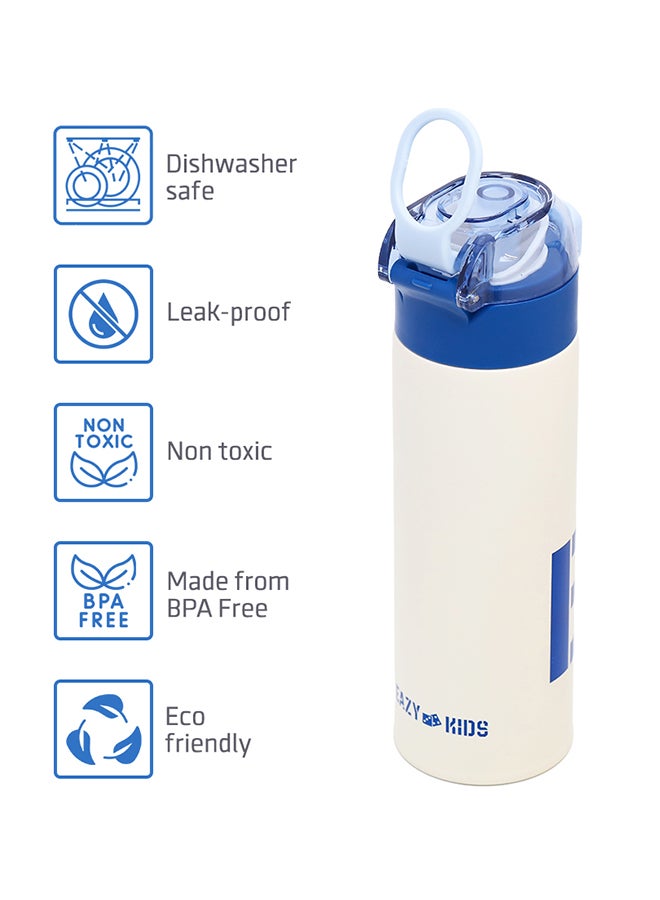 Double Wall Insulated Travel Water Bottle - Blue, 550 ML