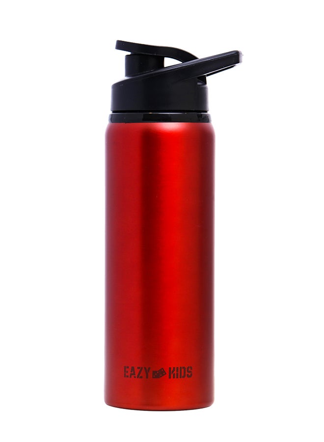 Stainless Steel Sports Water Bottle - Red, 700 ML