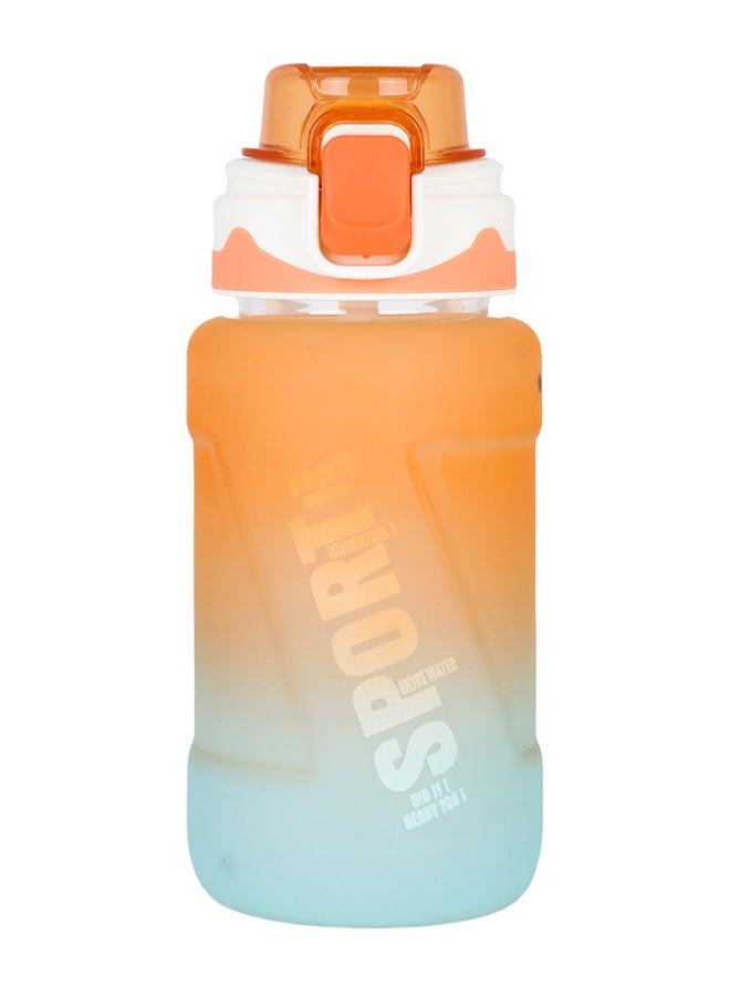 Water Bottle With Straw 550 ML - Orange