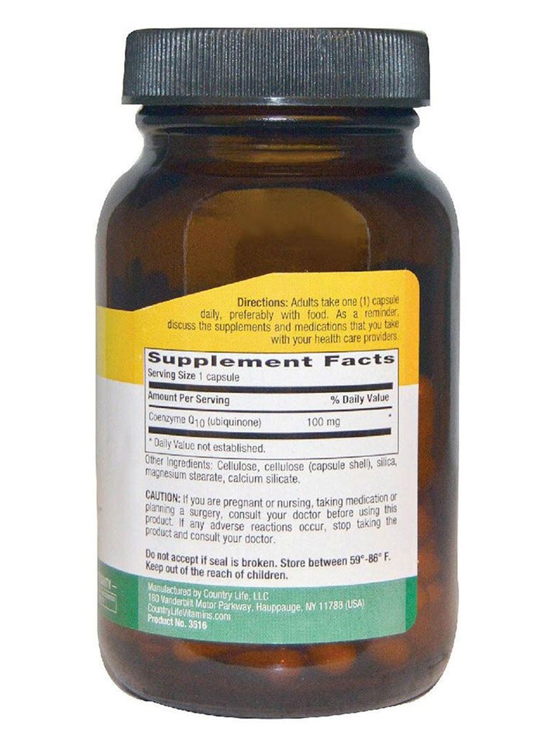 Antioxidant CoQ10 100 mg Vegan Capsules For Heart Health, Pack of 60's
