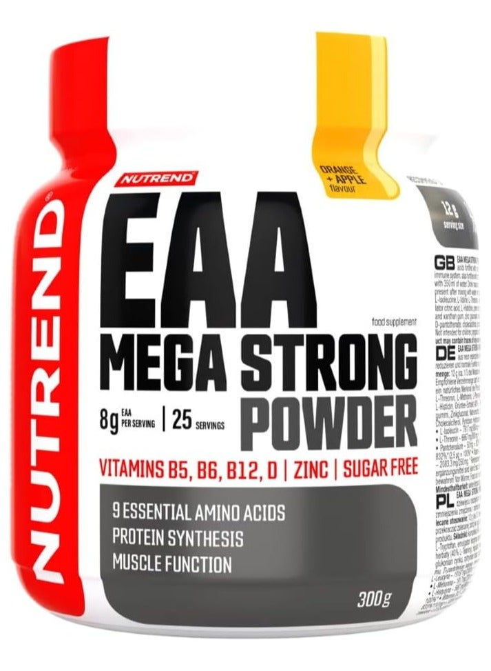 NUTREND EAA Mega Strong 300g Powder 9 essential amino acid Orange Apple flavour 300 gm