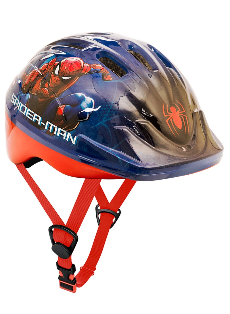 Spartan Spiderman Helmet – Spiderman Themed Bike Helmet for Kids | Adjustable Fit, Superior Safety, and Striking Design | Perfect for Young Explorers | Size M (50-52cm), Ages 5+