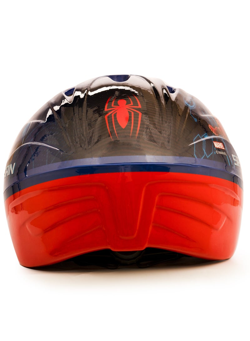 Spartan Spiderman Helmet – Spiderman Themed Bike Helmet for Kids | Adjustable Fit, Superior Safety, and Striking Design | Perfect for Young Explorers | Size M (50-52cm), Ages 5+