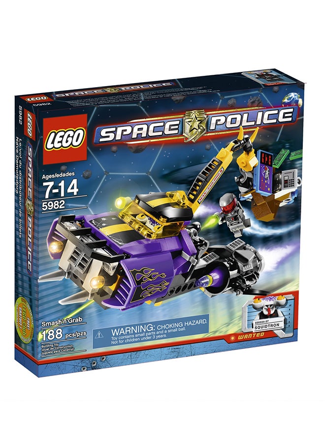 4567935 188-Piece Space Police Smash 'N' Grab Bank Preadator Toy Set 6+ Years