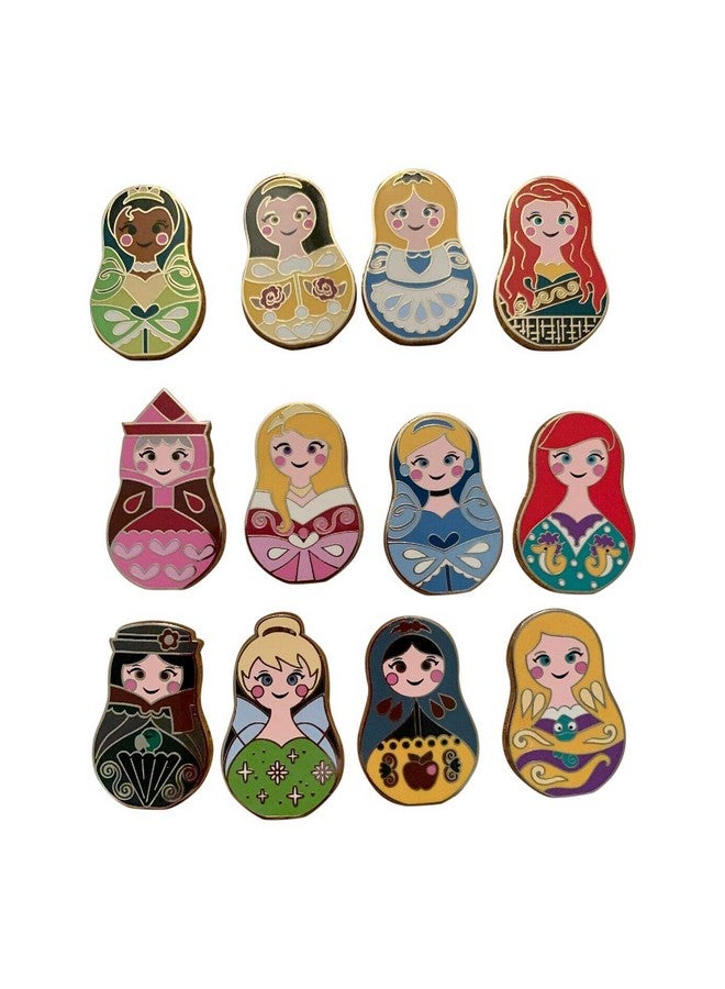 Nesting Dolls 5 Pin Collectible Packs New, Multicolor, Small