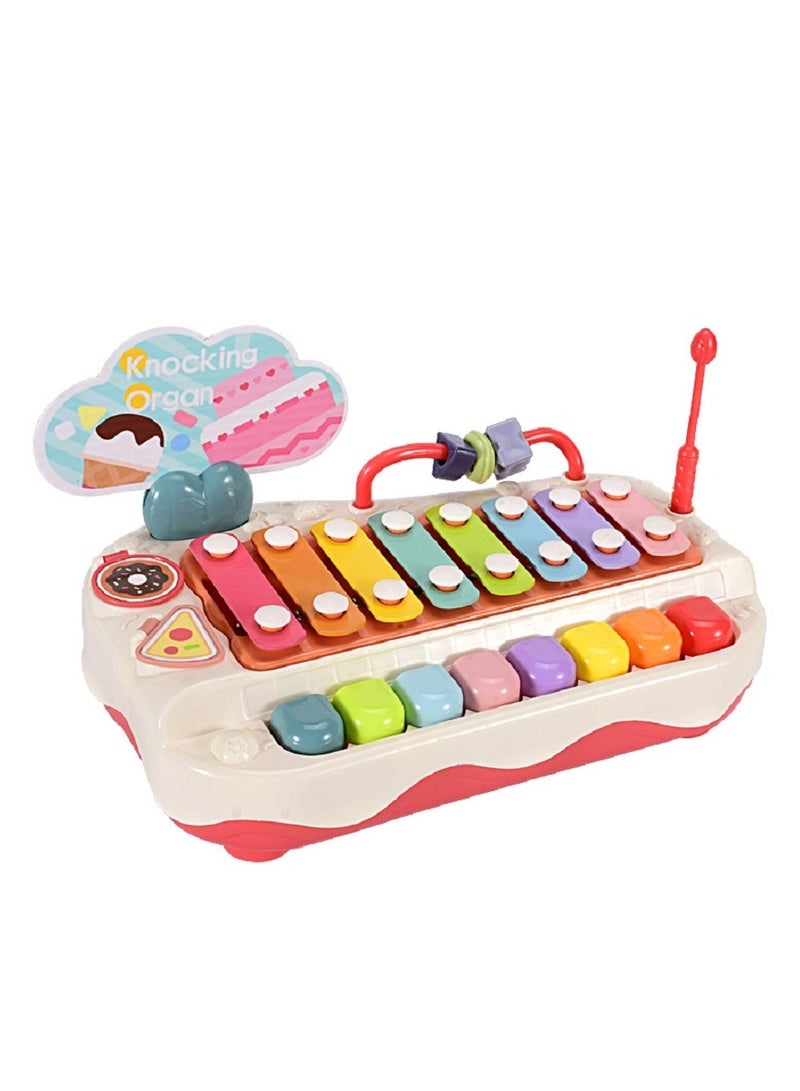 Two In One Knocking Piano Eight Keyboards Xylophone Musical Toy