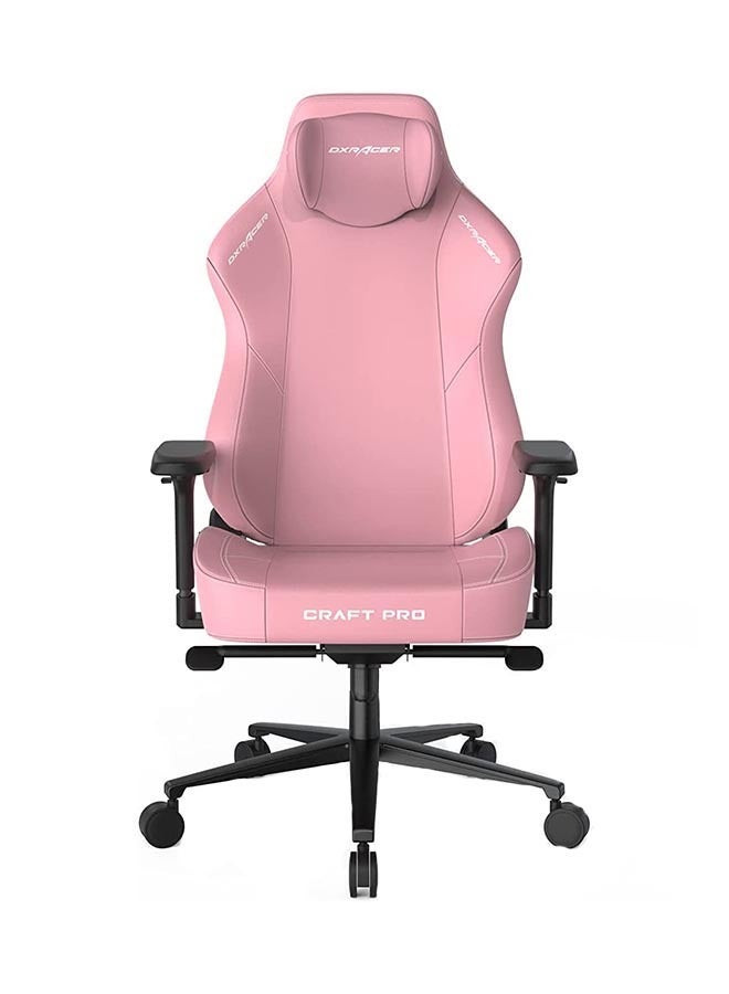DXRacer Craft Pro Classic Gaming Chair, Extra Wide And Thick Seat Cushion, Adjustable Armrests, Anti-Pinch Hand Protective Cover, Memory Foam Headrest - Pink