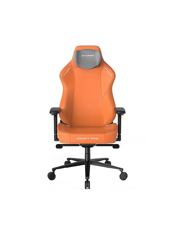 DXRacer Craft Pro Classic Gaming Chair, Extra Wide And Thick Seat Cushion, Adjustable Armrests, Anti-Pinch Hand Protective Cover, Memory Foam Headrest - Orange