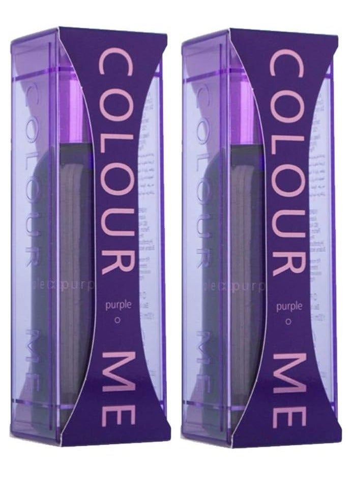 Pack of 2 Colour Me Purple EDP 100 ml