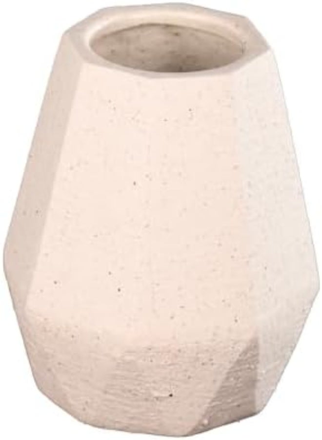 Yatai 2Pcs Sculptural Geometric Ceramic Vase, Sleek And Stylish Flower Vase, Modern Home Decor Vase For Fresh Flower And Artificial Flower