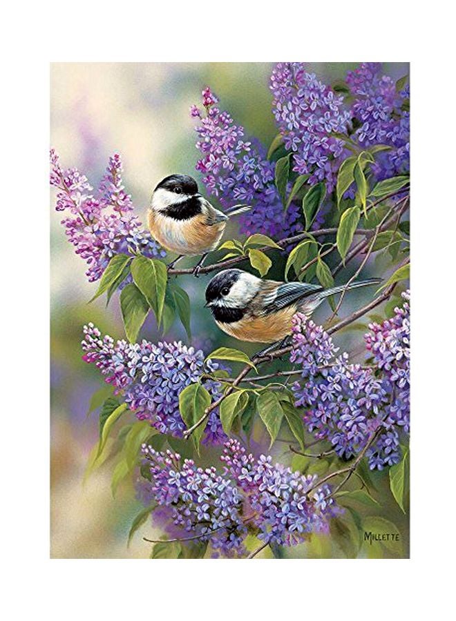 1000-Piece Chickadees And Lilacs Jigsaw Puzzle Set