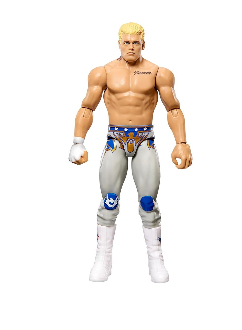 Top Picks Action Figure, 6-inch Collectible Cody Rhodes with 10 Articulation Points & Life-Like Look