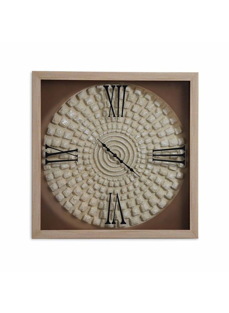Thorin Decorative Wall Clock 75x7.3x75cm - Brown