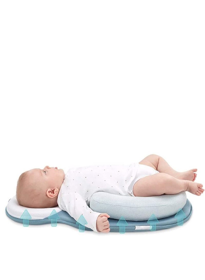 Infant Newborn Orthopedic Pillow Prevention Flat Head Syndrome Anti Roll Adjustable Crib Mattress Baby Sleep Positioning Pad