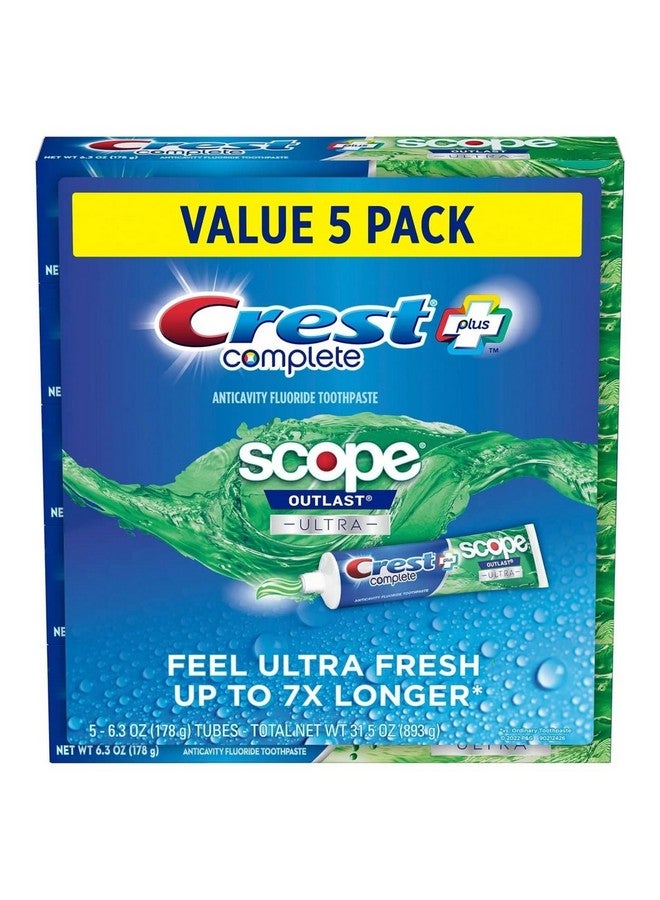 Complete + Scope Outlast Ultra Toothpaste (6.3 Oz. 5 Pk.)