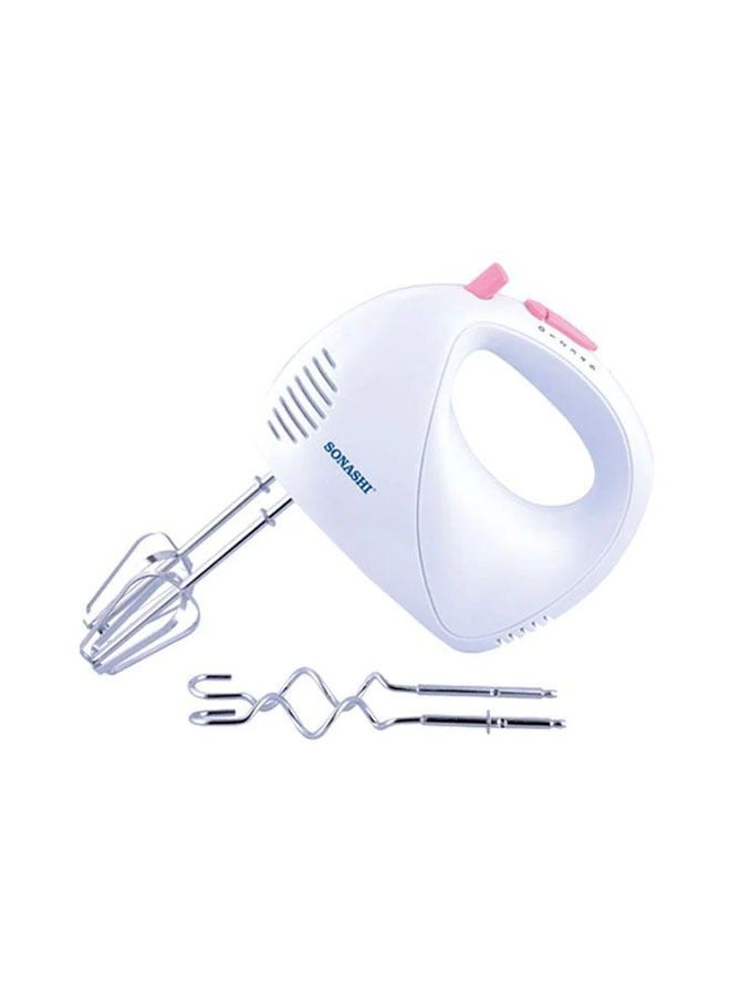 Electric 5 Speed Hand Mixer/Egg Beater With Detachable Dough Hook, Turbo Switch 200 W SMX-144 White