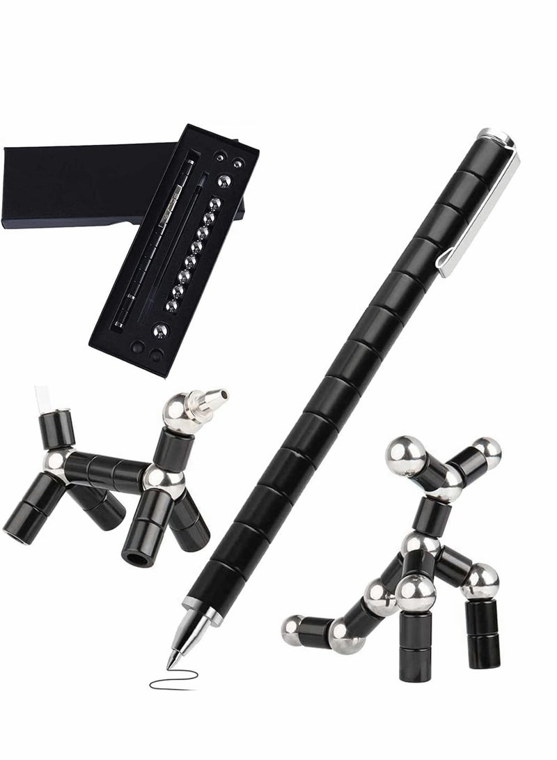 Magnetic Toy Pen, Magnetic Fidget Pen, Decompression Magnetic Metal Pen, Multifunction Writing Magnet Ballpoint Pen