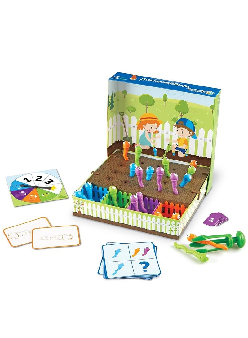 Learning Resources Wriggleworms! Fine Motor Activity Set - 47 Pieces, Ages 3+ Toddler Learning Toys, Develops Toddler's Fine Motor and Color Recognition Skills