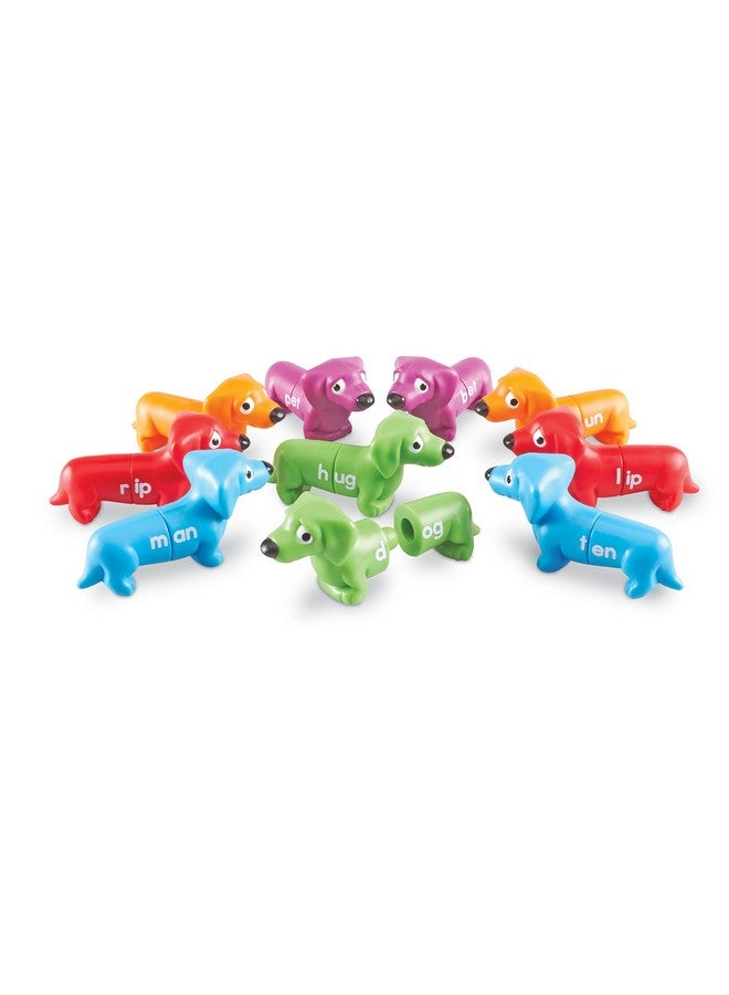 Snapnlearn Rhyming Pups Toy Fine Motor Toys Develops Color Recognition Skills 20 Pieces Ages 3+