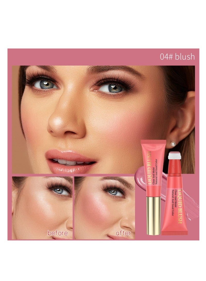 3 Pcs Liquid Blush, Dewy Cheek Tint, Creamy Texture Blush Wand, Natural Makeup, Moisturizing Lightweight Blendable Feel
