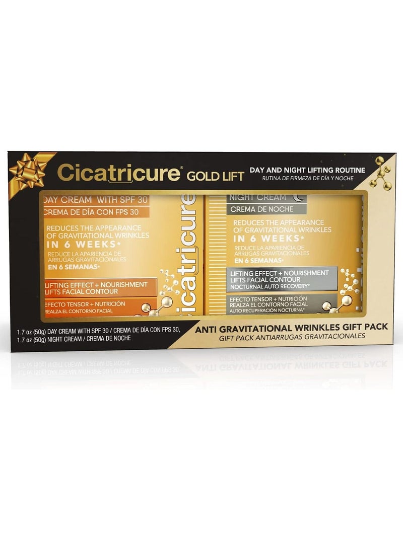 Cicatricure Gold Lift Anti Gravitational Wrinkles Day and Night Cream Bundle Gift Pack