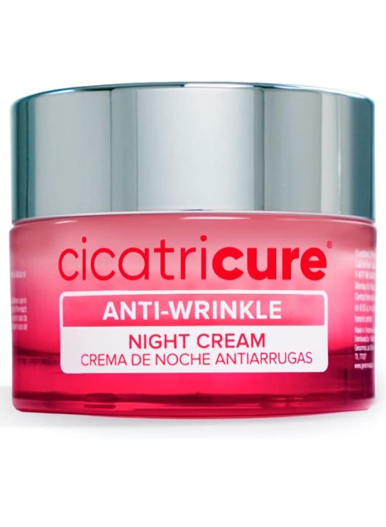 CICATRICURE Night Face Cream, Anti-Wrinkle 1.7 fl oz.