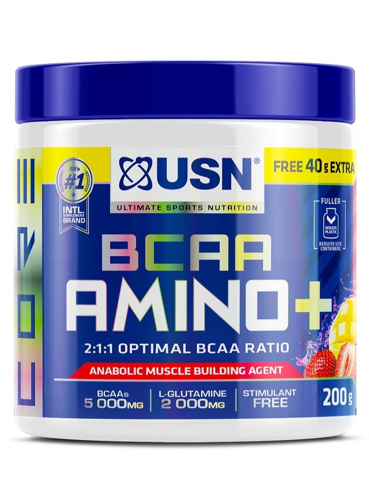 USN BCAA Amino+ 200g Fruit Fusion Flavor