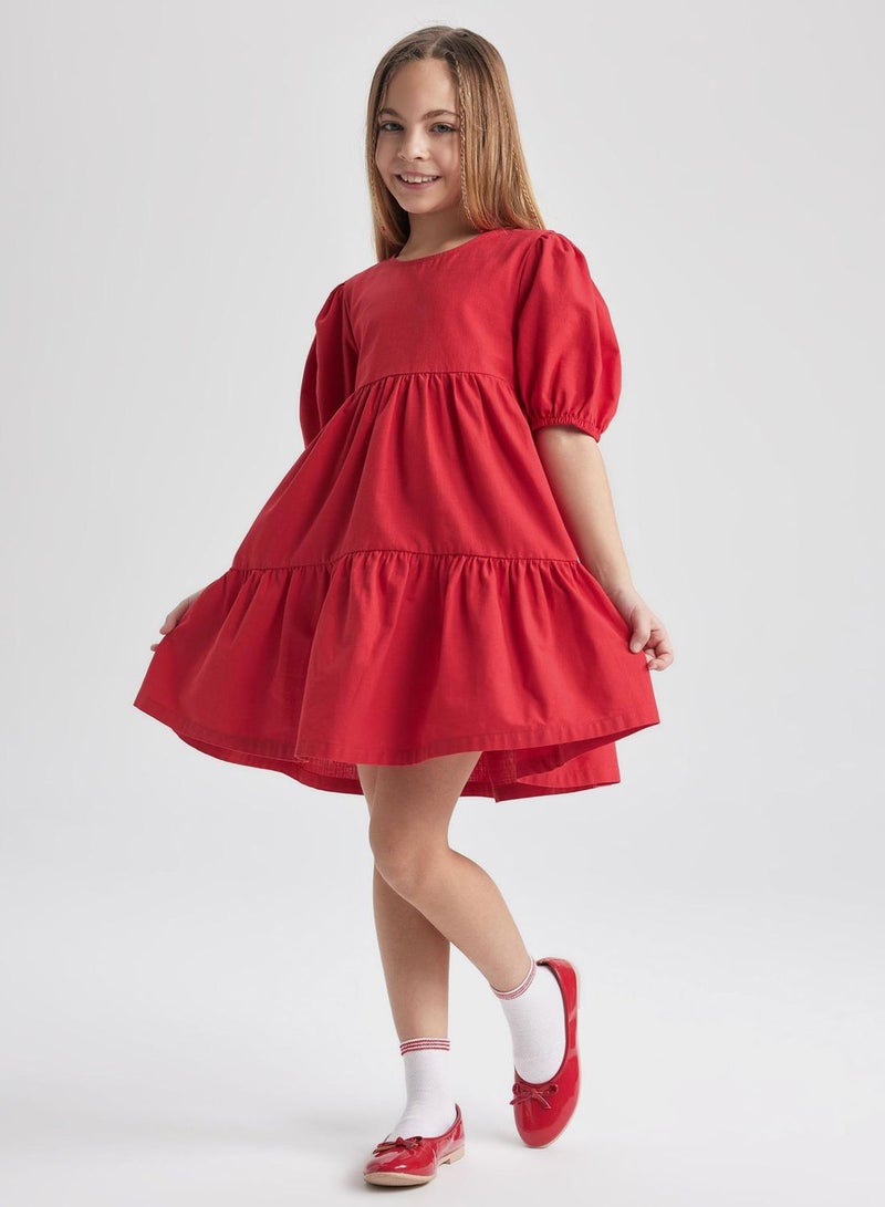 Regular Fit Cotton Woven Dress