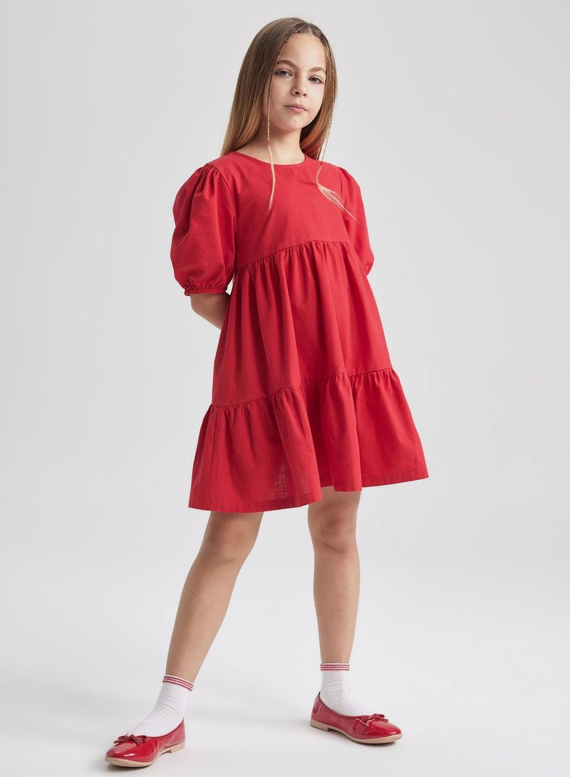 Regular Fit Cotton Woven Dress