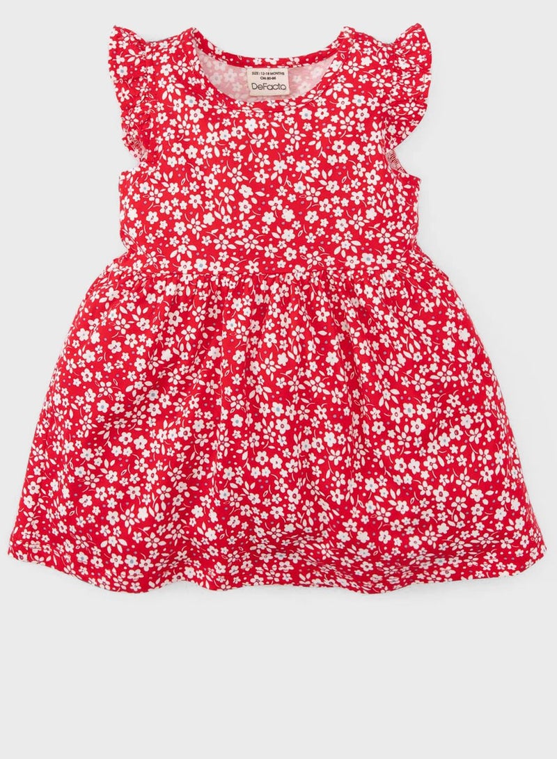Baby Girl Patterned Sleeveless Dress