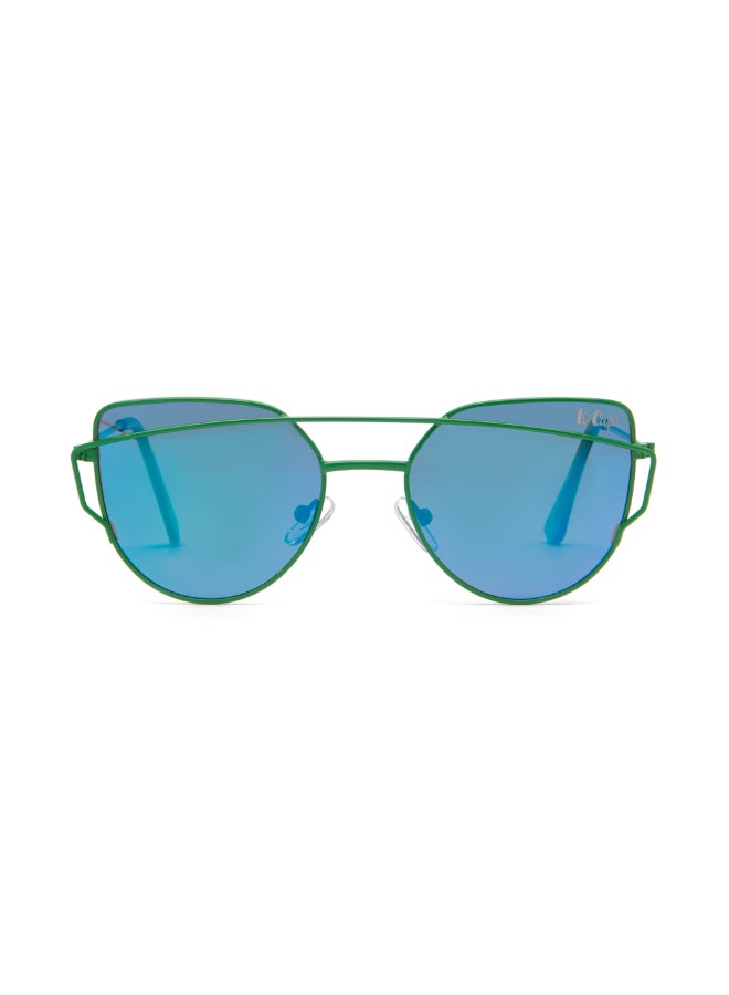 Polarized METAL Green Mirror with Fashion type, Round Shape
48-18-140 mm Size, 0.74MM POLARZIED Lens Material, Green Frame Color