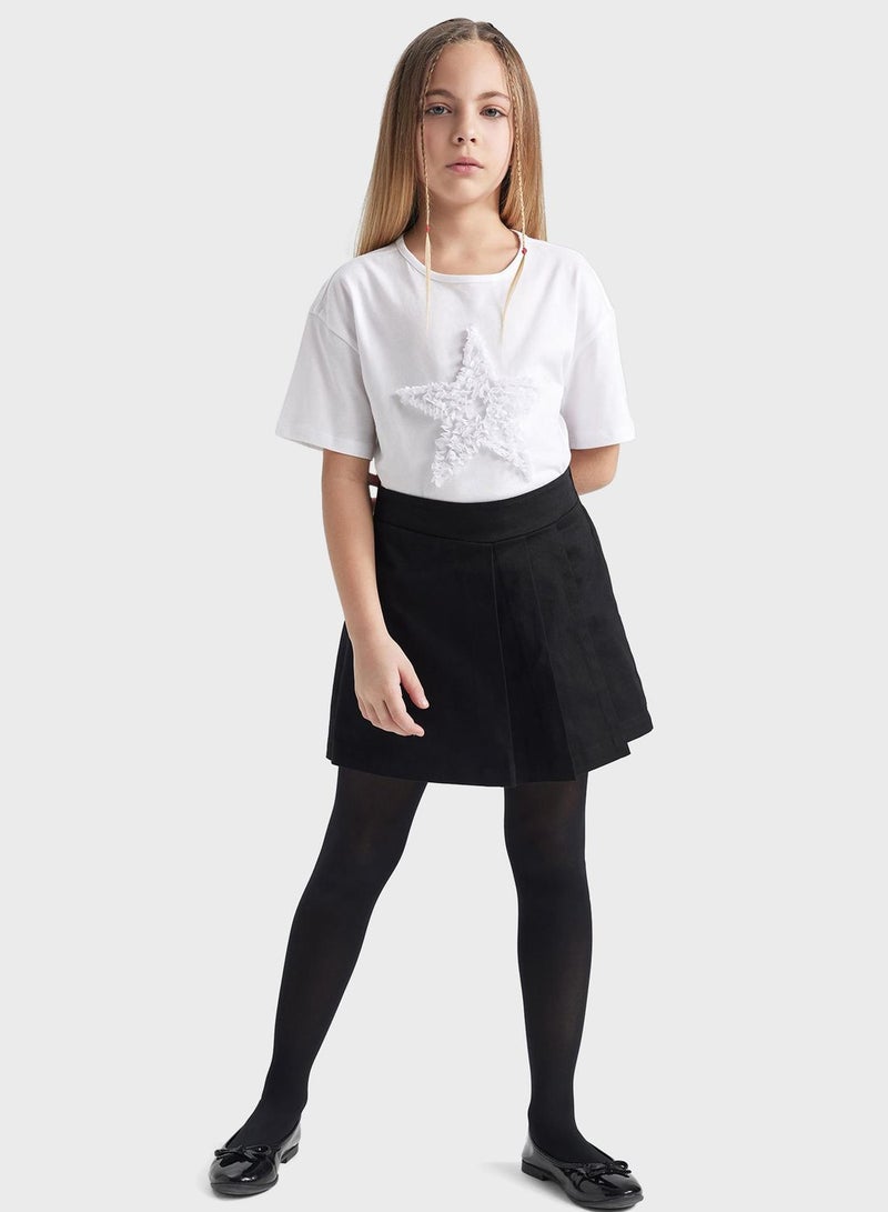 Girl Gabardine Regular Fit Skirt