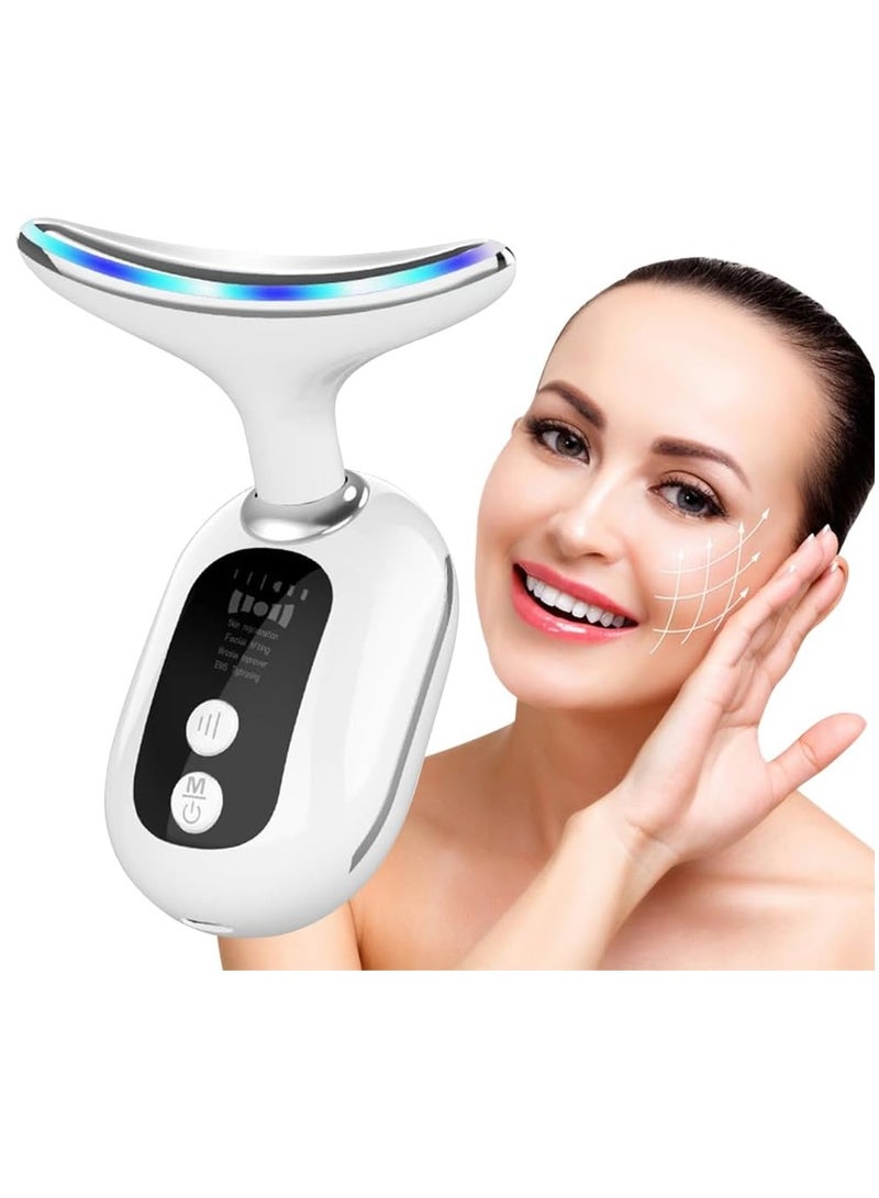 3 in 1 Face Massager for Neck Lift Red Light Face Therapy Luminlift Face Massager for Neck Face Against Wrinkles Tightening Shrinking Anti Ageing Electric Massager