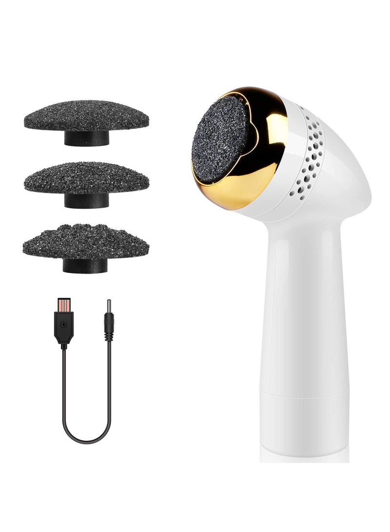 Electric Vacuum Foot Grinder Portable Electronic Foot Callus Remover 3000 RPMS-95% Absorption Rate, Portable Rechargeable Dead Skin Remover for Feet Hard Cracked Dry Skin Ideal Gift