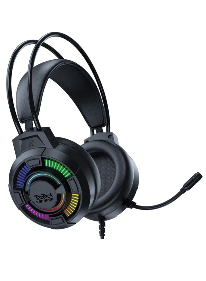 Headphone Gaming RGB M81 BOOM Deep Base Surround USB 3.5mm plug & play