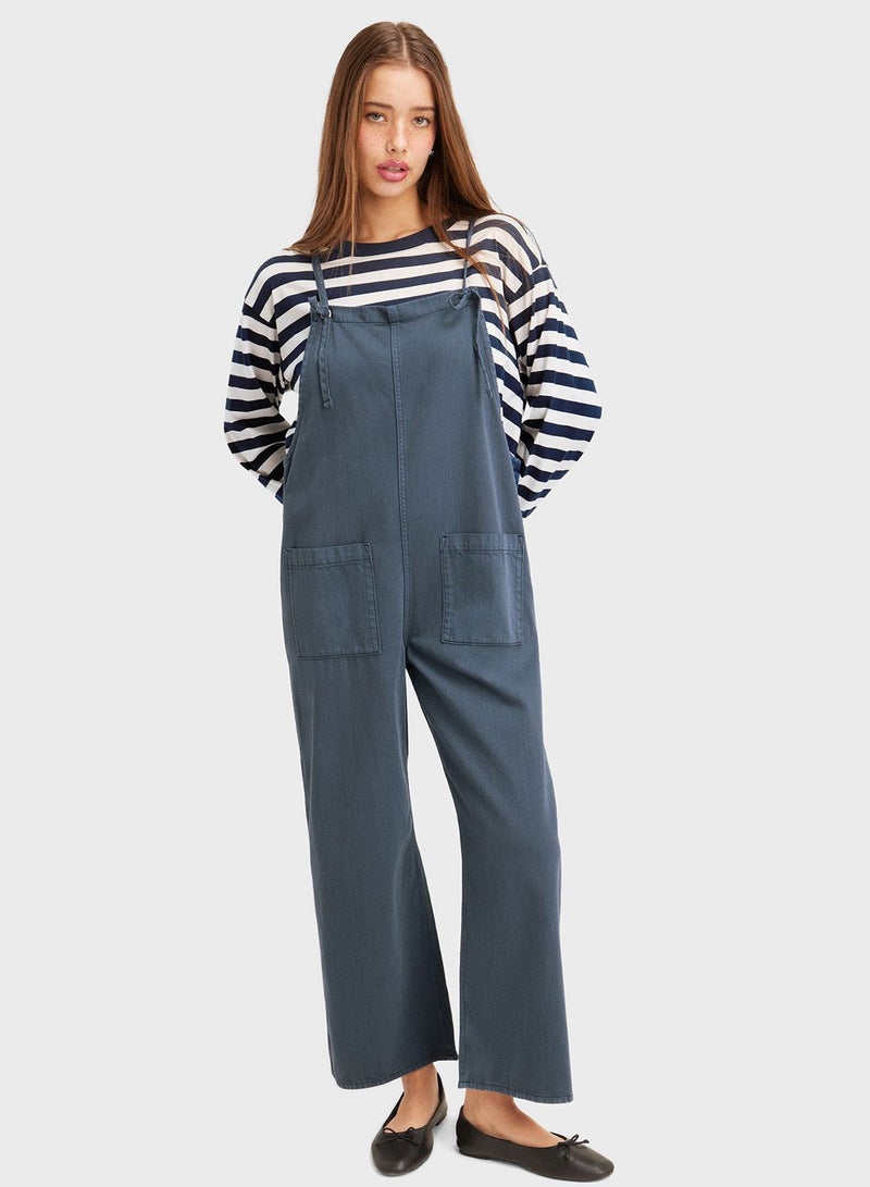 Denim Pocket Detail Dungaree