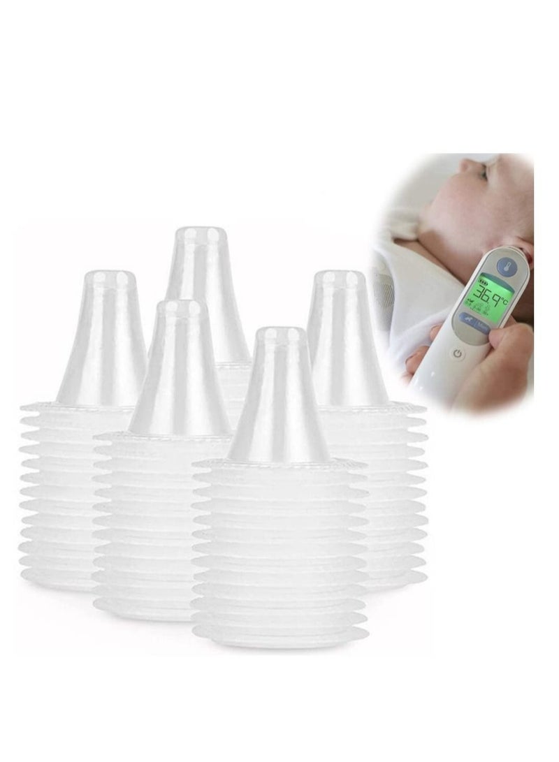 Ear Thermometer Probe Cover Refill Cap Replacement Len Filter Protector Disposable BPA/ Latex Free Clear for All Braun ThermoScan Model 100PCS
