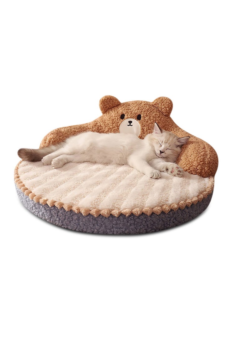 Cat Bed, Round Pet Bed, Warm, Comfortable Pet Bed, Removable, Washable, Cat Sofa For Indoor And Outdoor Use