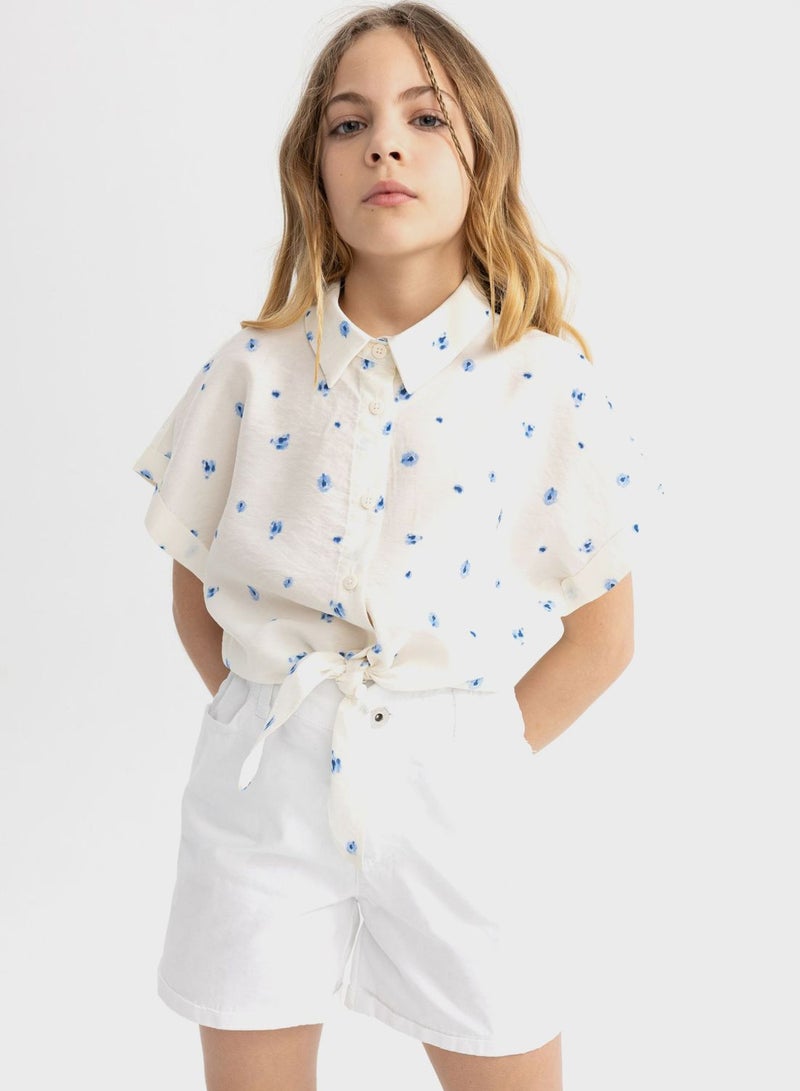 Crop Short Sleeve Shirt