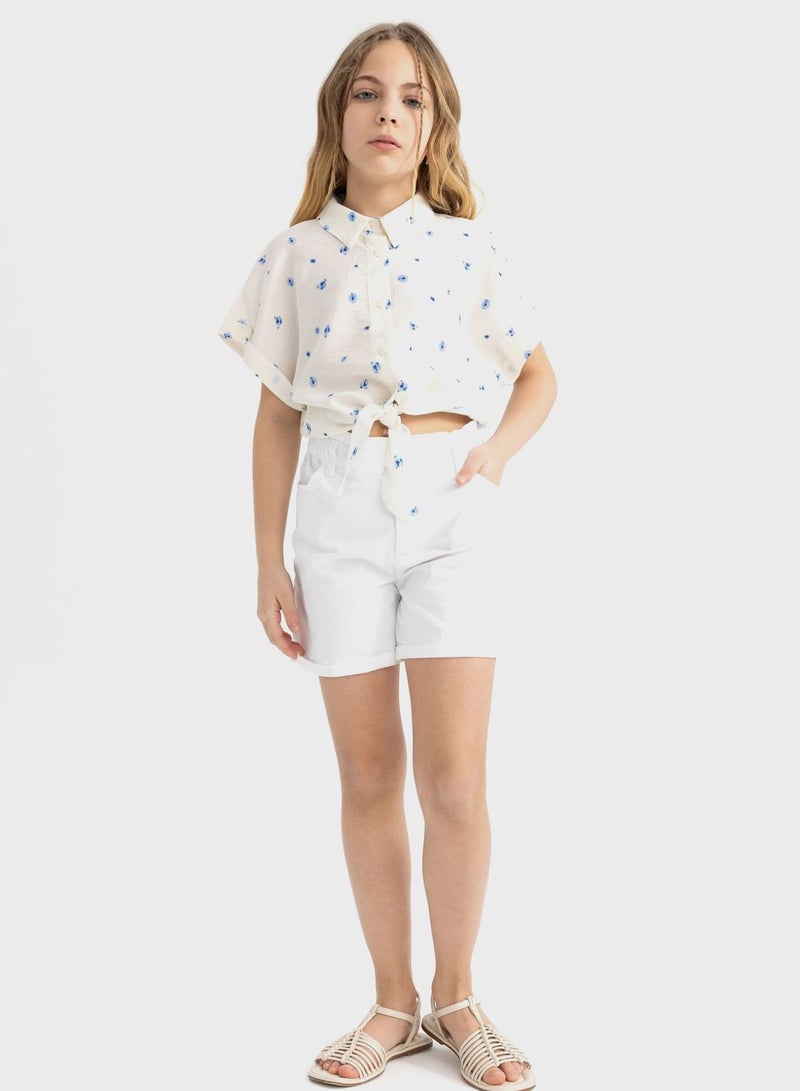 Crop Short Sleeve Shirt