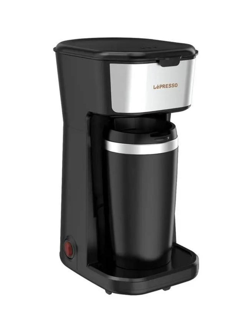 LePresso Coffee Maker with Travelling Mug 450W - Black