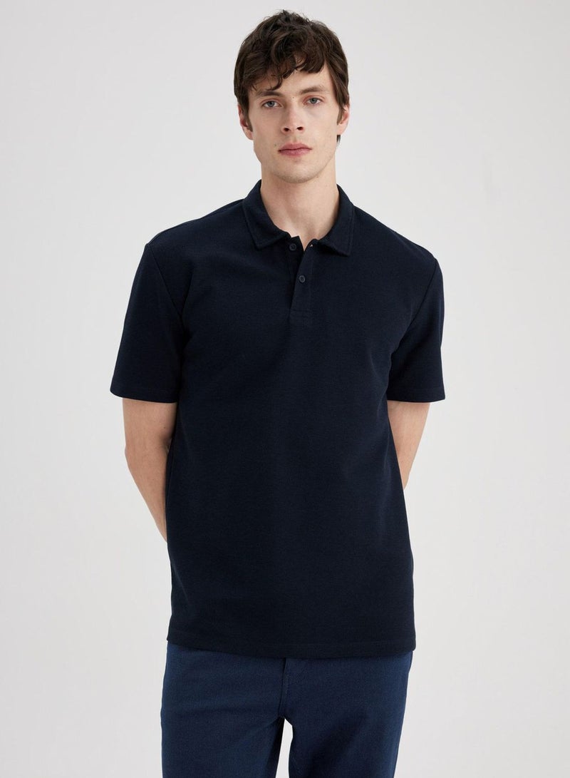 New Regular Fit Polo Collar Polo T-Shirt