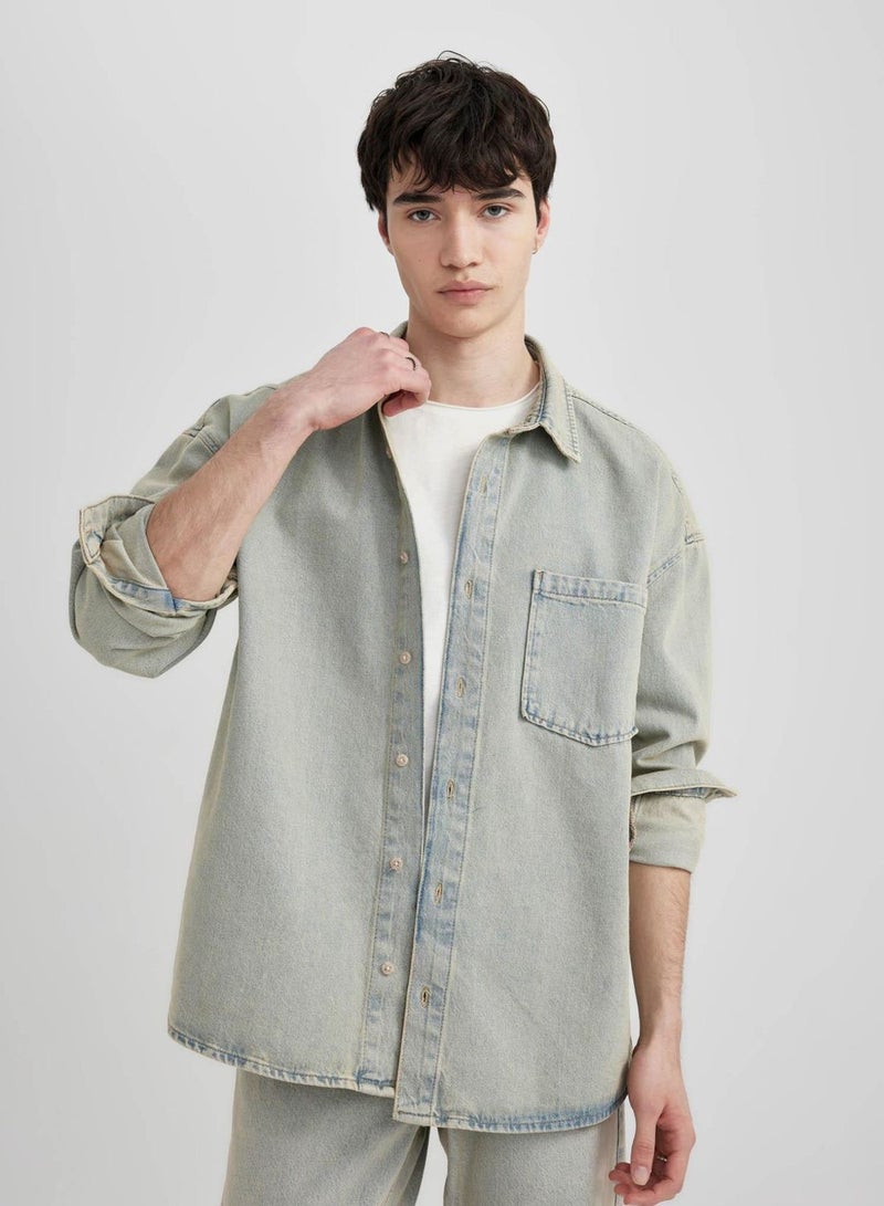 Oversize Fit Long Sleeve Shirt