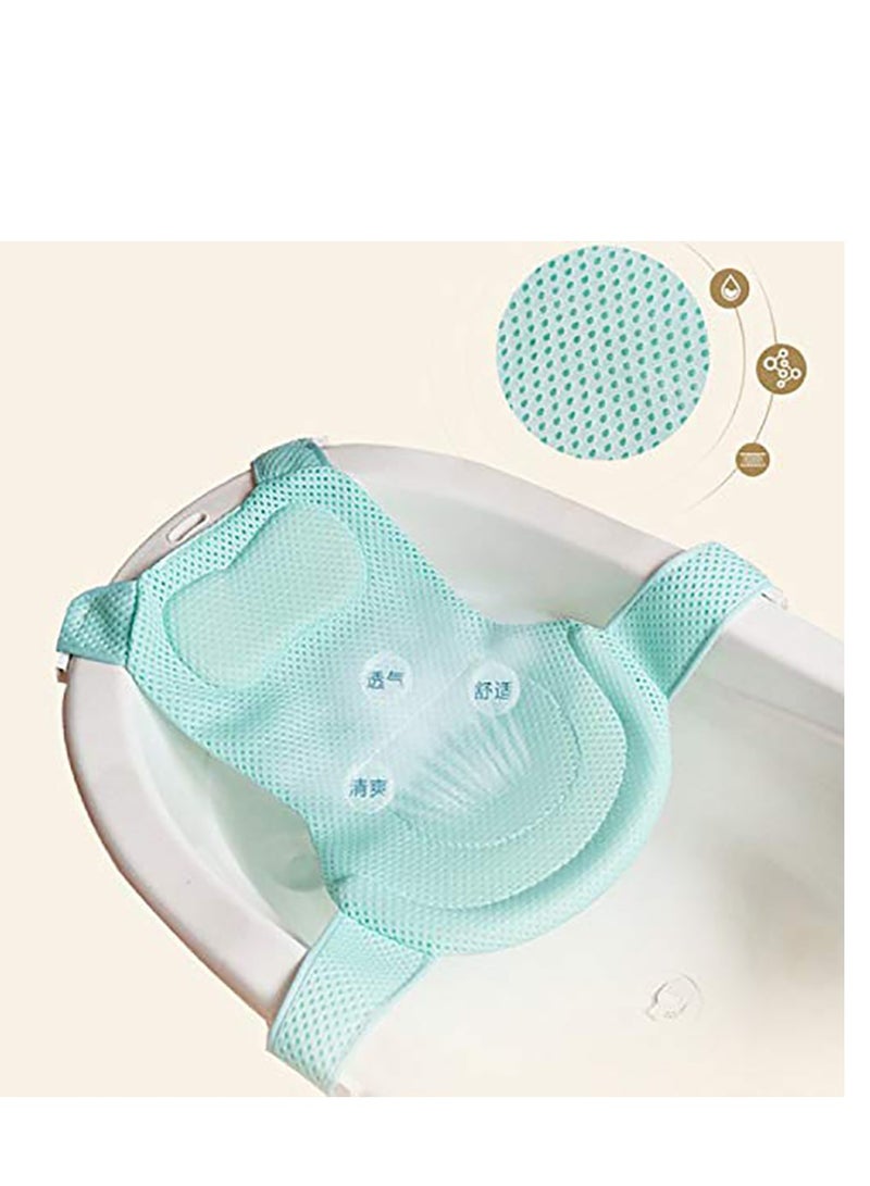 Baby Bath Net, Bathtub Shower Cradle Support Thicken Pad Bathroom Accessories Adjustable For NewBorn Toddler