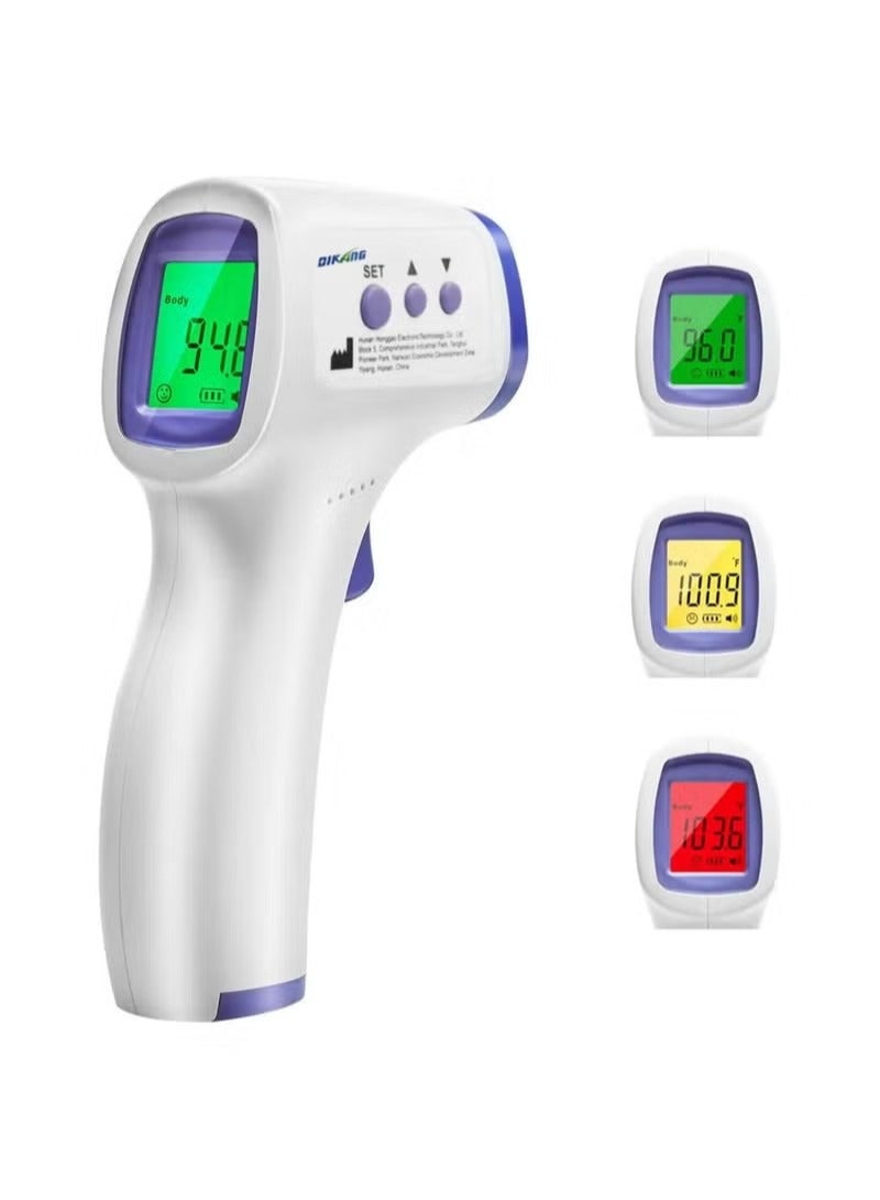 Forehead Thermometer, Digital Infrared Thermometer, for Adults and Kids, Non-contact Temperature, Meter with Fever Alarm Dual Temperature Mode