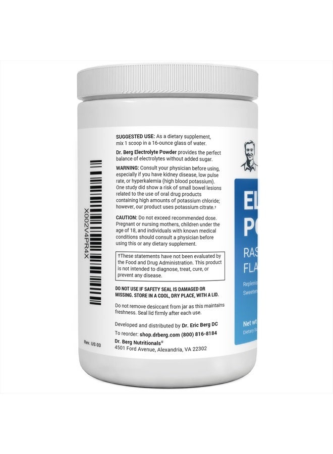 Zero Sugar Hydration Keto Electrolyte Powder - Enhanced With 1,000mg of Potassium And Real Pink Himalayan Salt - Raspberry And Lemon Flavor Hydration Drink Supplement, 100 Servings