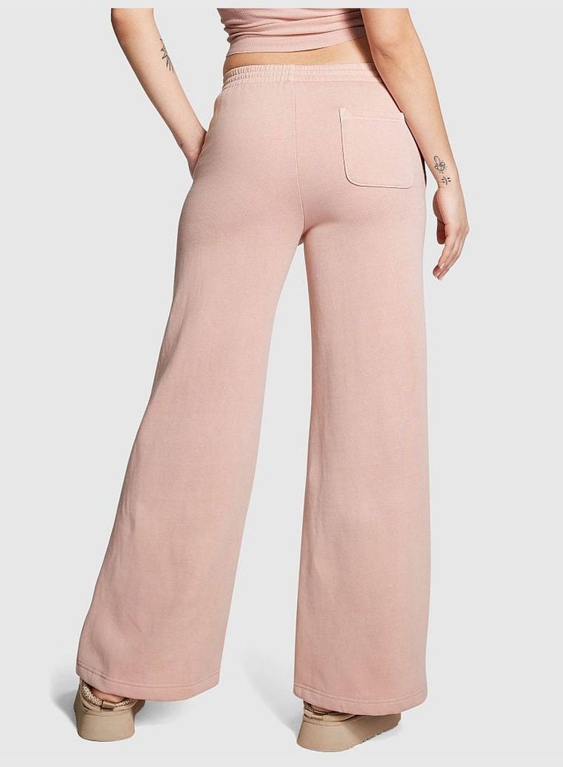 Ivy Fleece Wide-Leg Sweatpants