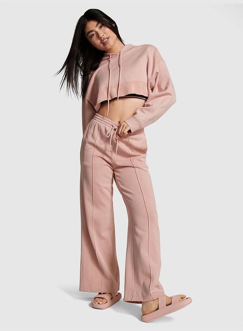 Ivy Fleece Wide-Leg Sweatpants